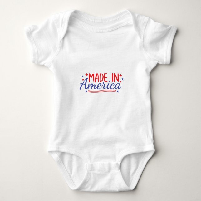 Made in America Baby Strampler (Vorderseite)