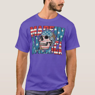 Made in America Leopard patriotisch 4. Juli  T-Shirt