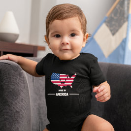 "Made in America" Personalisiert Baby Strampler