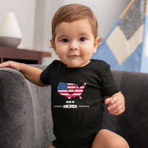 "Made in America" Personalisiert Baby Strampler