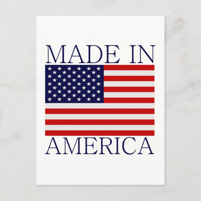 Made in America Postkarte (Vorderseite)