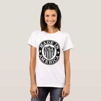 Made In America Runde Aufkleber-Etikettenblätter T-Shirt