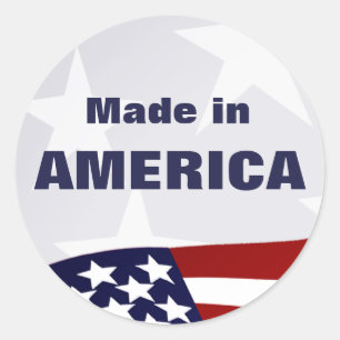 Made in America Runder Aufkleber