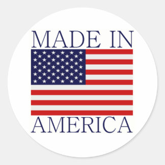 Made in America Runder Aufkleber