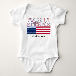 Made in America USA Funny Romper Baby Strampler