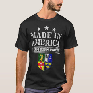 Made In America With Irish Part Proud Ireland Imm T-Shirt