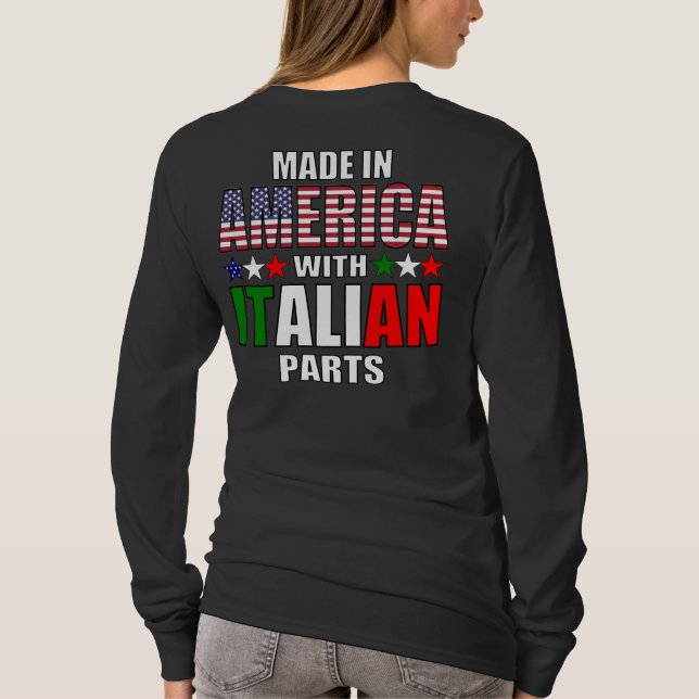 Made in America with Italian Parts T-Shirt (Rückseite)