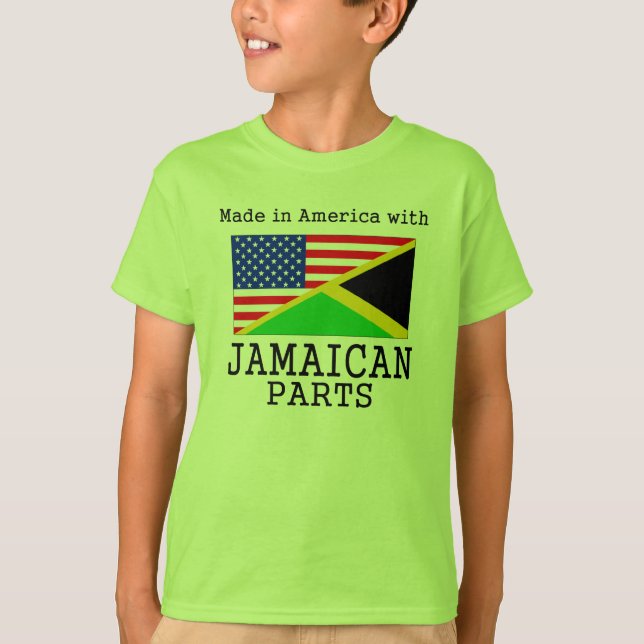 Made in America with Jamaican Parts T-Shirt (Vorderseite)