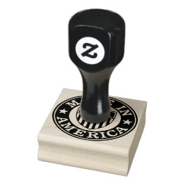 Made in America Wood Art Briefmarke Gummistempel