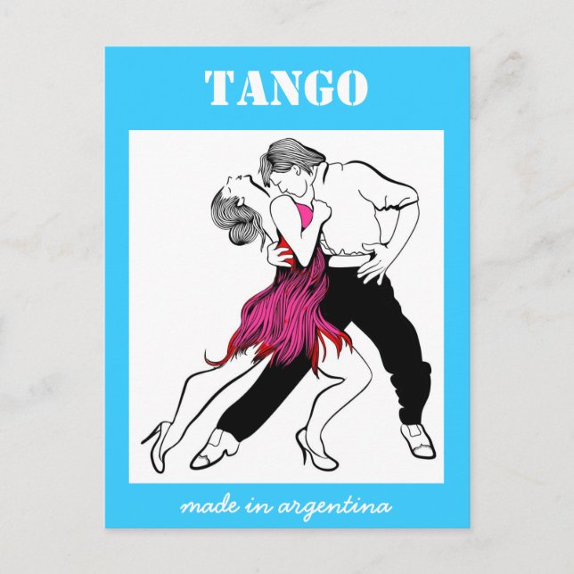 Made in Argentina Tango Postkarte (Vorderseite)