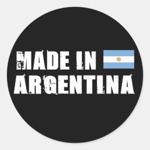 Made in Argentinien Runder Aufkleber