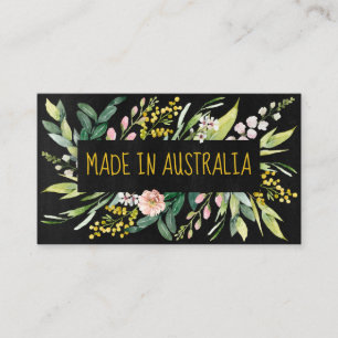 Made in Australia National Blume Visitenkarte