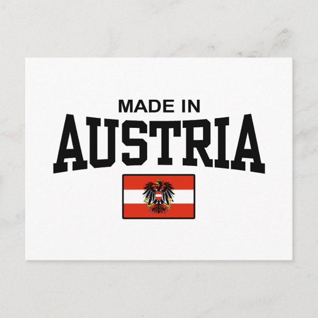 Made in Austria Postkarte (Vorderseite)