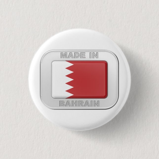 Made in Bahrain Button (Vorderseite)