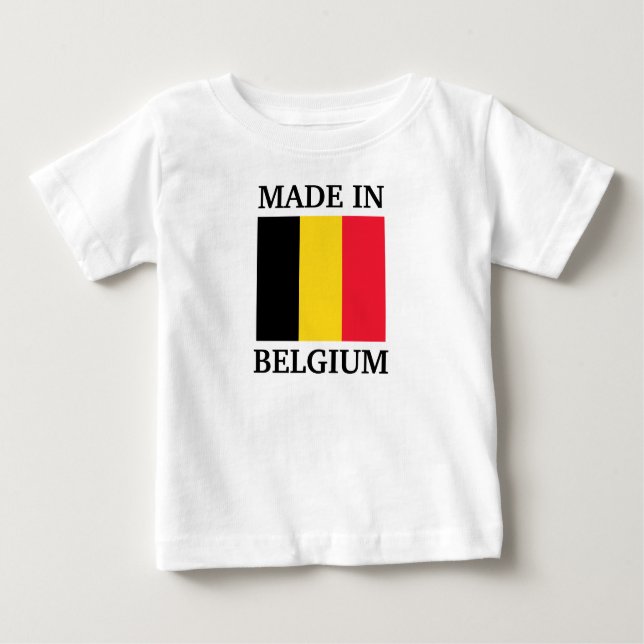 Made in Belgium Baby T-shirt (Vorderseite)