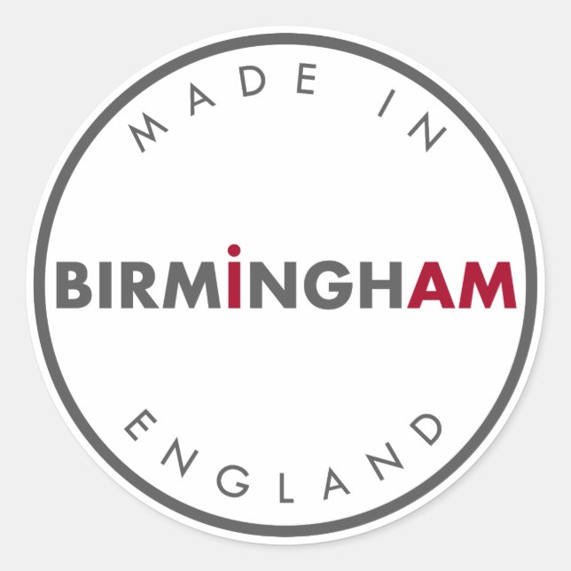 Made in Birmingham Stickers (Vorderseite)