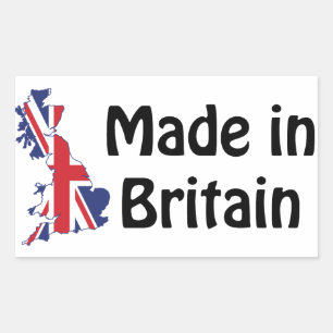 Made in Britain Rechteckiger Aufkleber