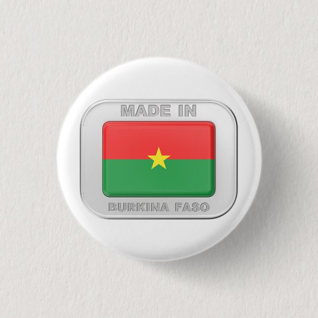 Made in Burkina Faso Button (Vorderseite)