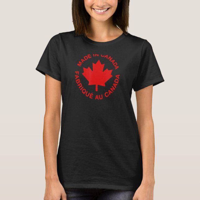 Made in Canada Fabrique au Canada Pride T-Shirt (Vorderseite)