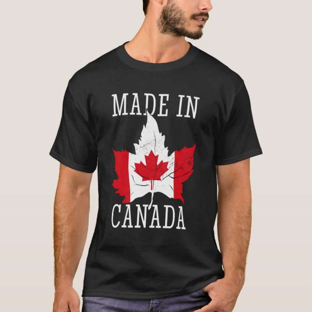 Made in Canada Funny Canadian T-Shirt (Vorderseite)