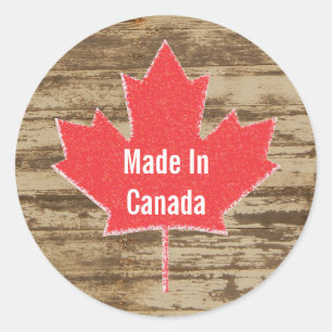 Made in Canada Rustic Aufkleber