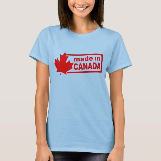 Made in Canada - White Womens Shirt (Vorderseite)