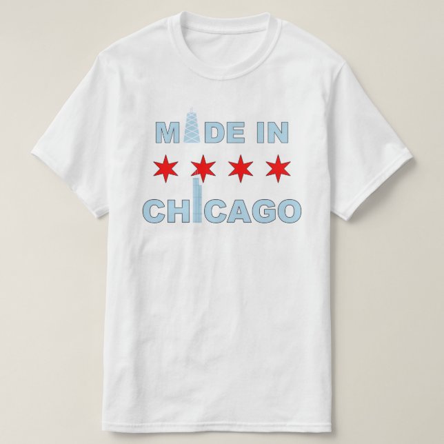 Made in Chicago, Illinois T-Shirt (Design vorne)