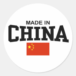 Made in China Runder Aufkleber