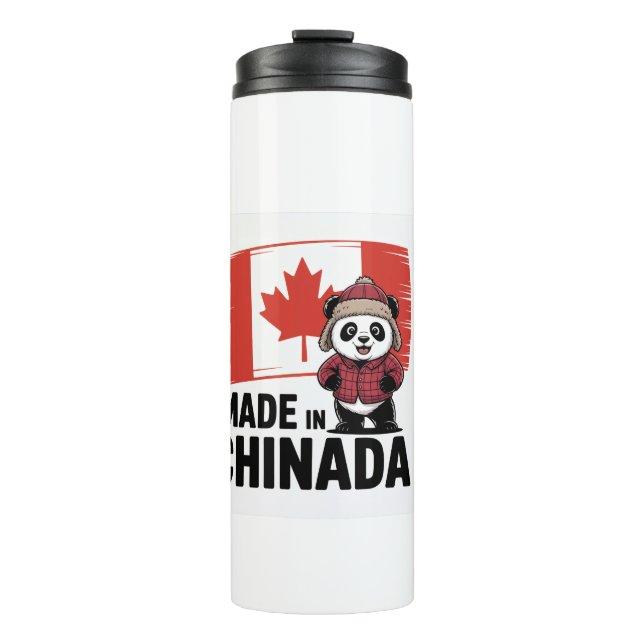 Made in Chinada Panda - Chinese Canadian Thermosbecher (Vorderseite)
