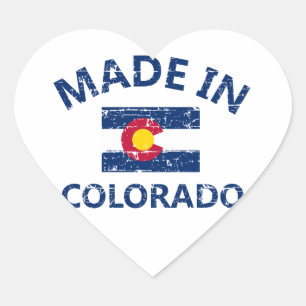 Made in Colorado Herz-Aufkleber