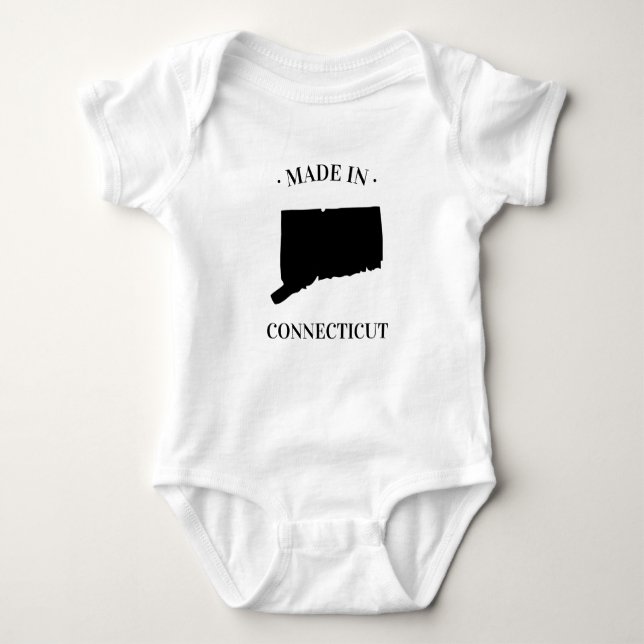 Made in Connecticut CT Baby Bodysuit Baby Strampler (Vorderseite)