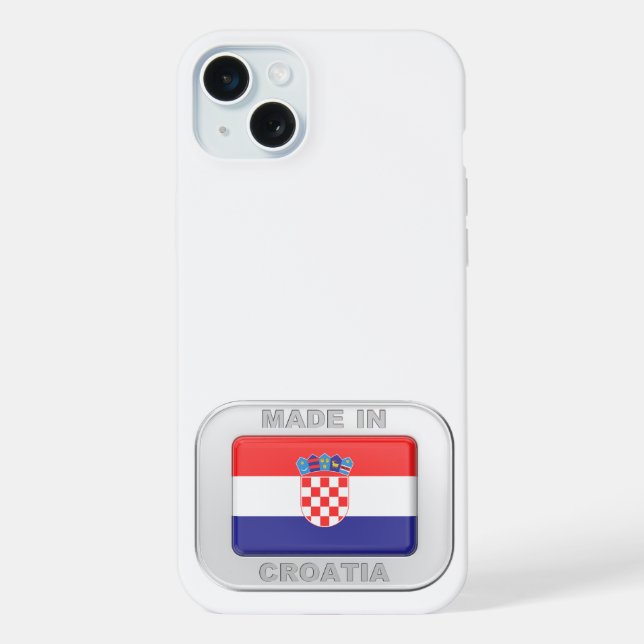 Made in Croatia iPhone Hülle (Rückseite)