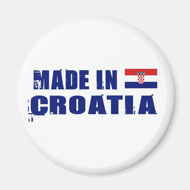 Made in Croatia Magnet (Vorne)