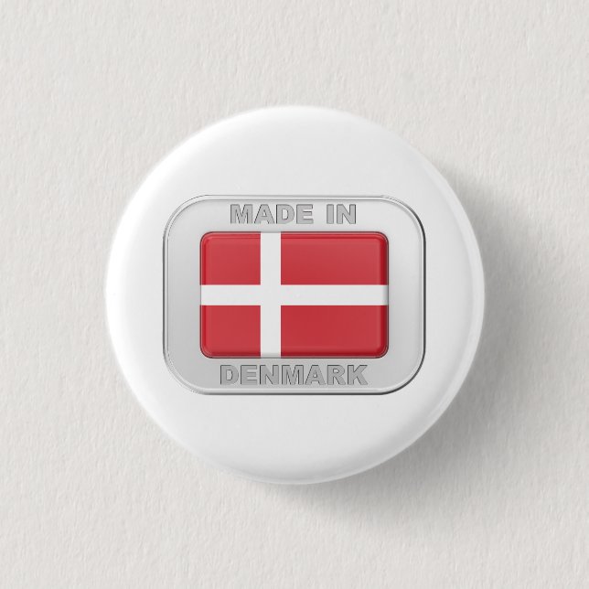Made in Dänemark Button (Vorderseite)