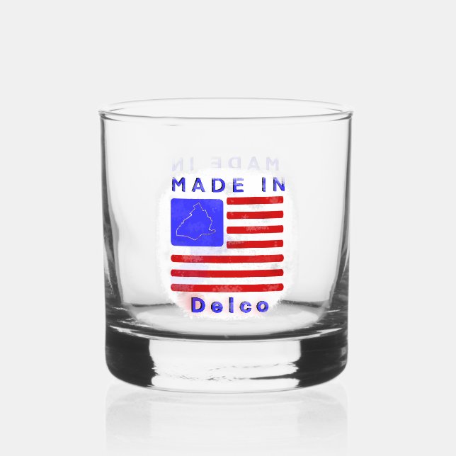 Made in Delco Whiskyglas (Rückseite)