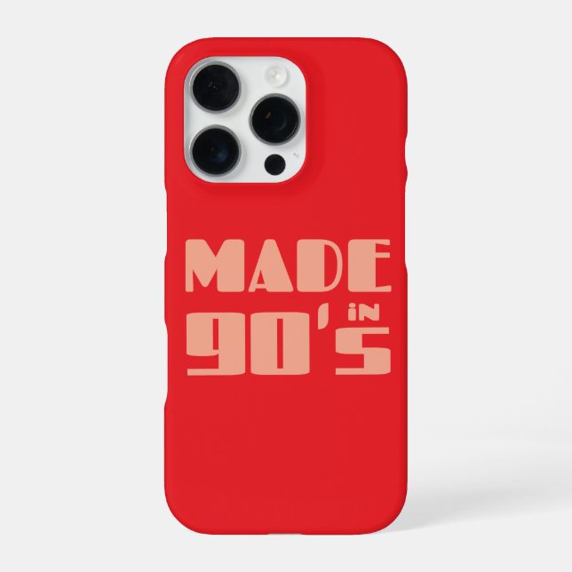 Made in den 90er Jahren iPhone Hülle (Rückseite)