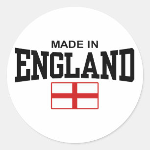 Made in England Runder Aufkleber