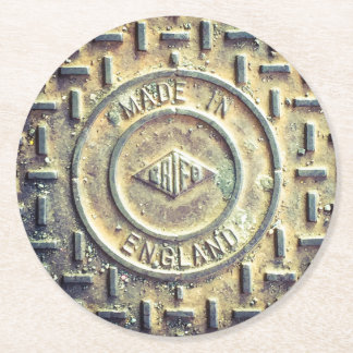 Made in England Runder Pappuntersetzer