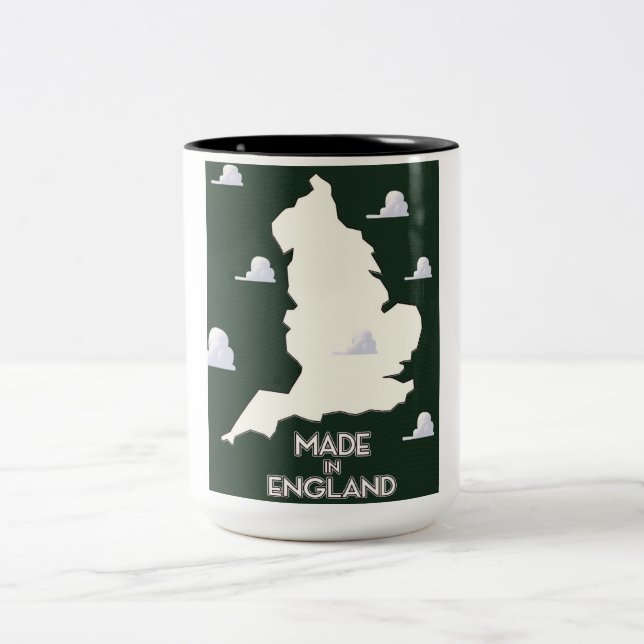 Made in England Zweifarbige Tasse (Mittel)