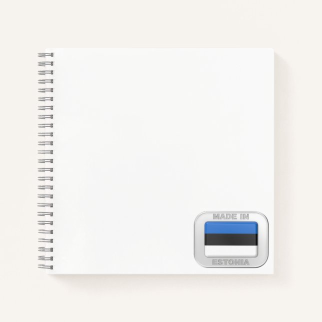 Made in Estland Notizbuch (Vorderseite)