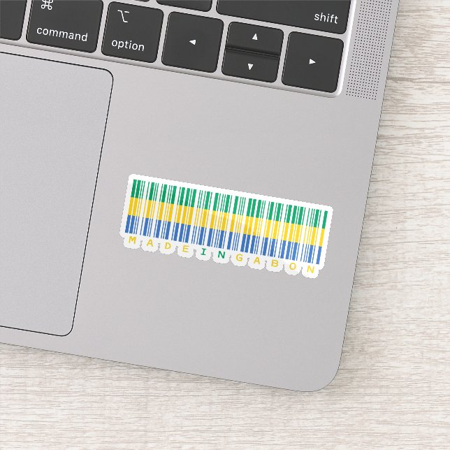 Made in Gabon - Bold National Pride Sticker (Detail)