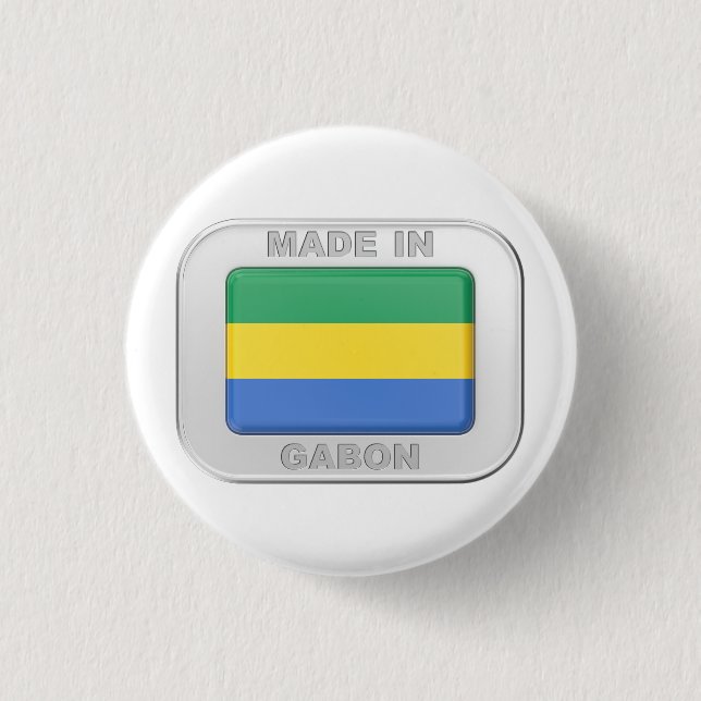 Made in Gabun Button (Vorderseite)