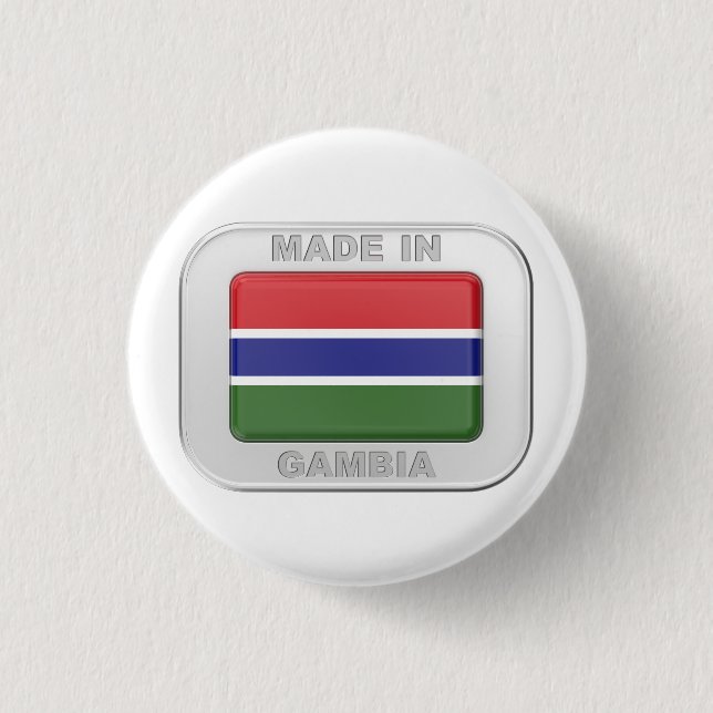 Made in Gambia Button (Vorderseite)