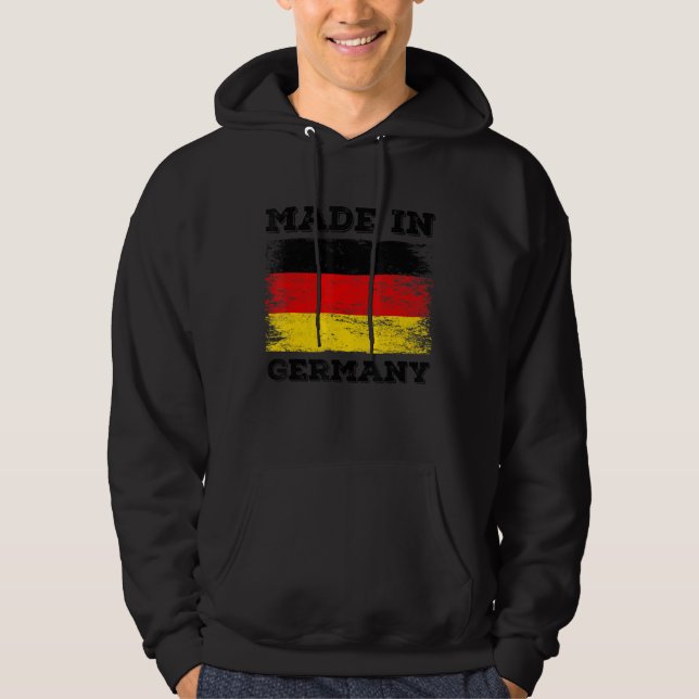 Made in Germany mit deutschen Grafik-Designs Hoodie (Vorderseite)
