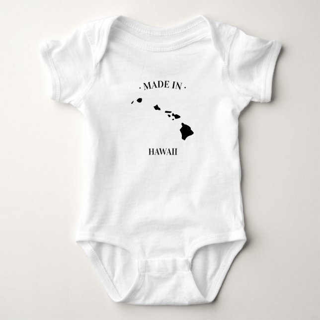 Made in Hawaii HI Baby Bodysuit Strampler (Vorderseite)