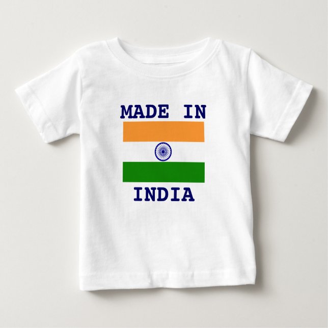 Made in India Baby T-shirt (Vorderseite)