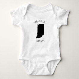 Made in Indiana IN Baby Bodysuit Strampler