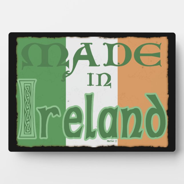 Made in Ireland 2 Plaques Fotoplatte (Vorderseite)