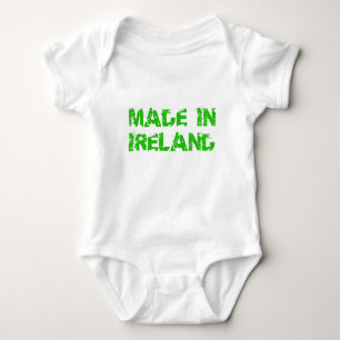 Made in Ireland St. Patrick Day Baby Strampler
