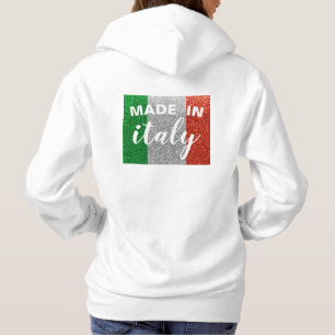 Made in Italy Goddess Glitzer Monogram Hoodie